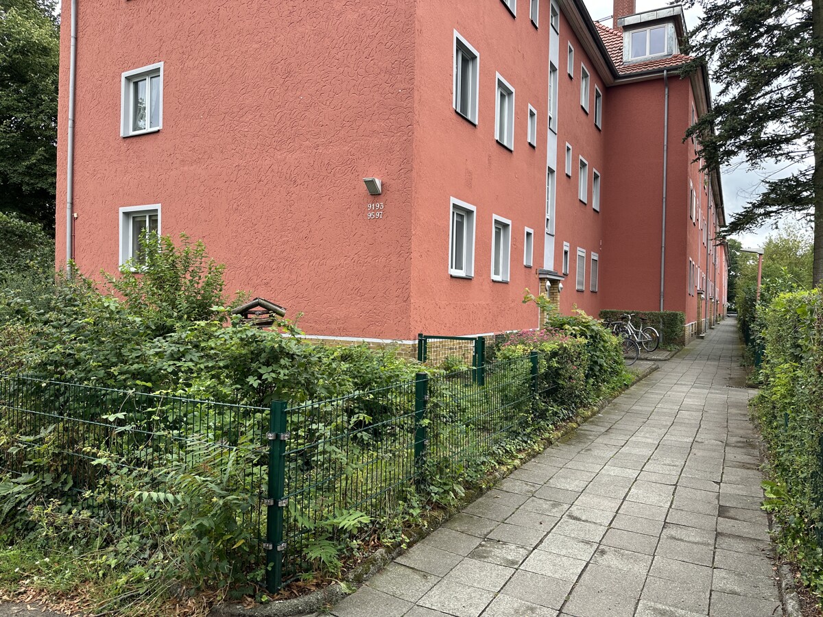 Blick die Wohnanlage