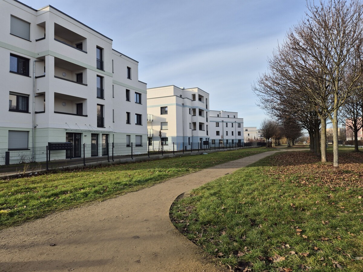 Blick in die Wohnanlage-