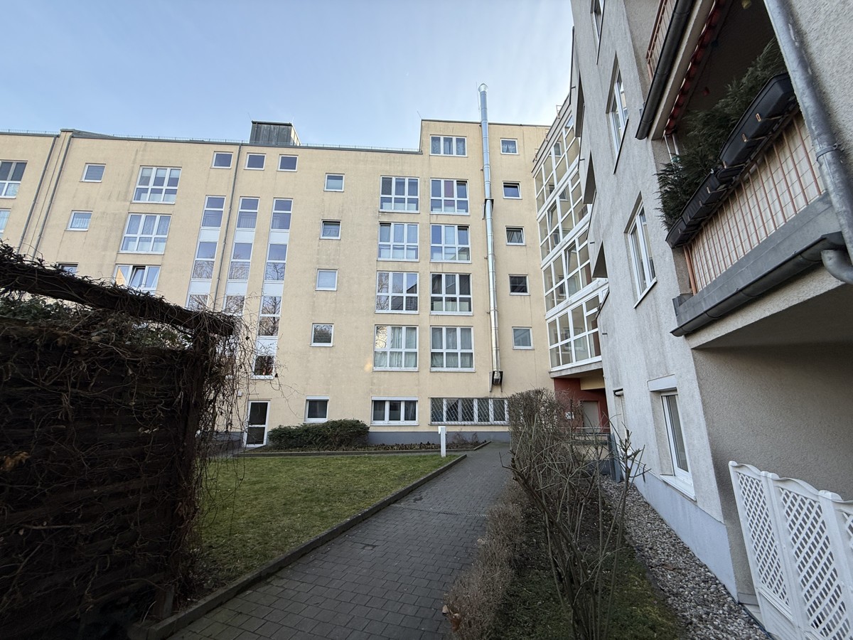 Blick in die Wohnanlage