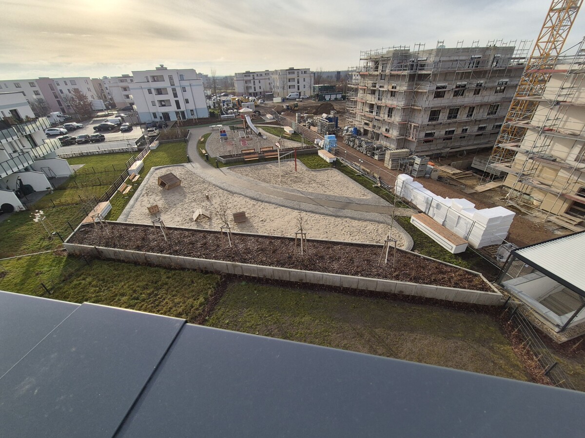 Blick in die Wohnanlage