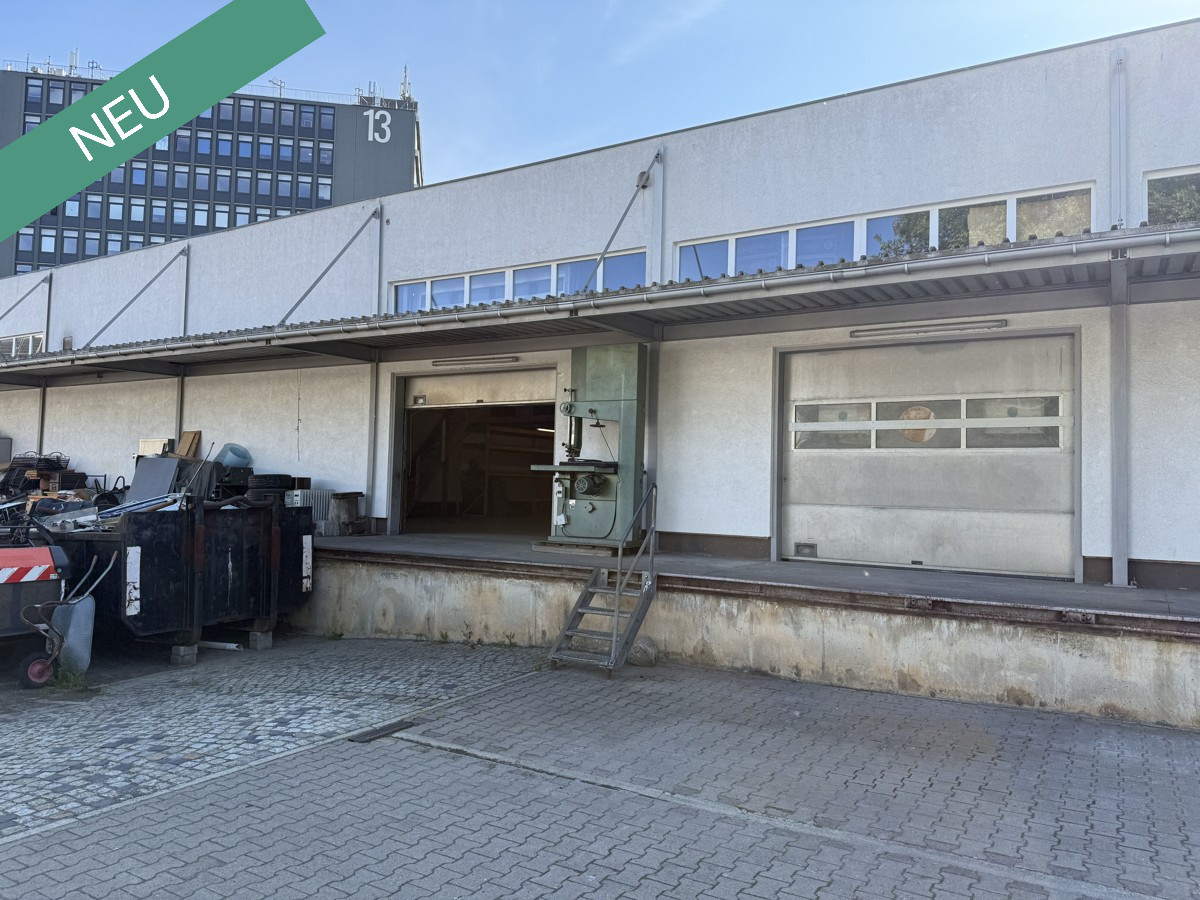 Blick zum Halleneingang (links)