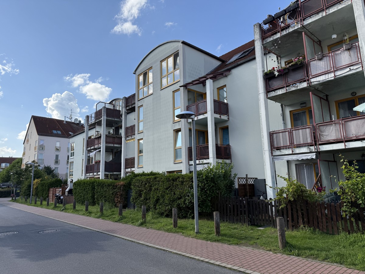 Blick zu den Balkonen